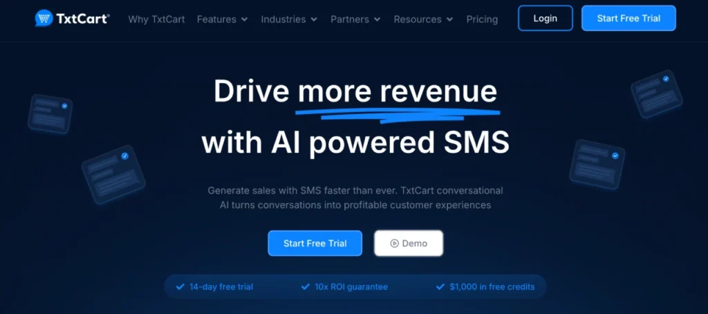 txtcart homepage