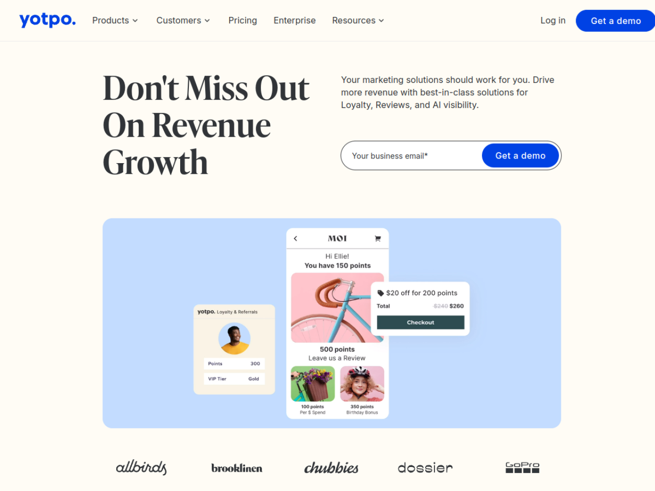 Yotpo SMS (SMSBump) homepage